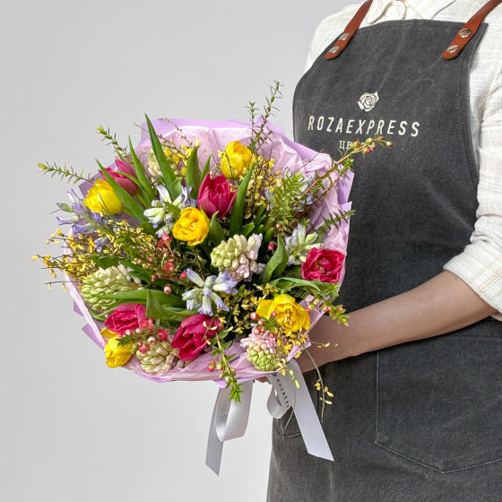 заказать букет Тюльпаны и гиацинты