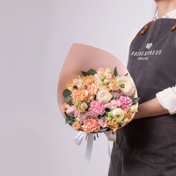 заказать букет Нежные лютики и эустома