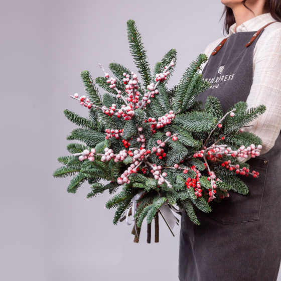 заказать букет Илекс и нобилис