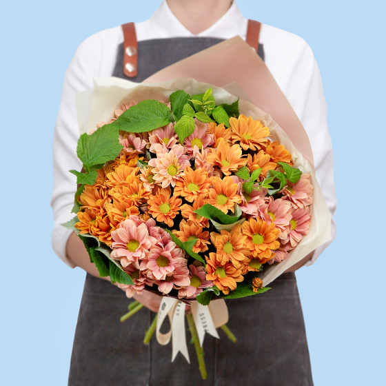 заказать букет Букет кустовых хризантем