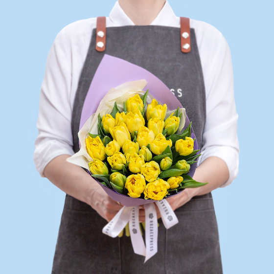 заказать букет Желтые тюльпаны