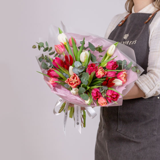 заказать букет Букет тюльпанов микс